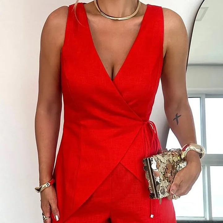 Madingiausias šortų ir palaidinės komplektas