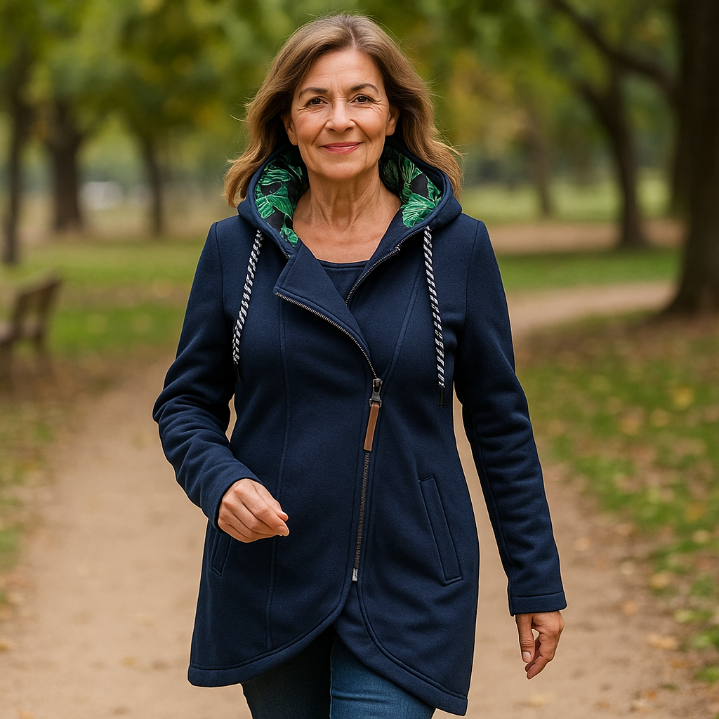 Simas – Asimetriška žieminė striukė su užtrauktuku