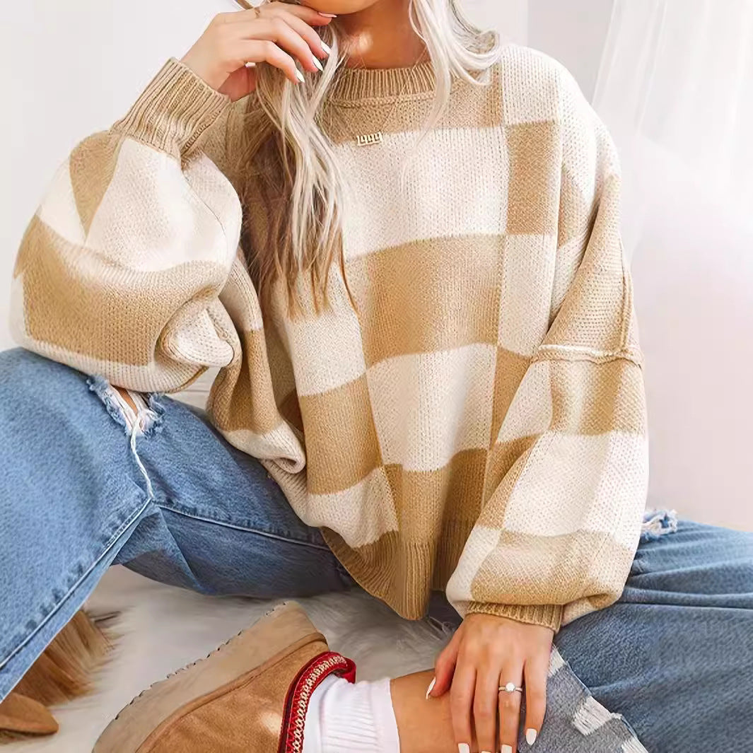 Laisvas megztinis moterims