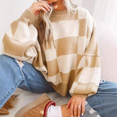 Laisvas megztinis moterims